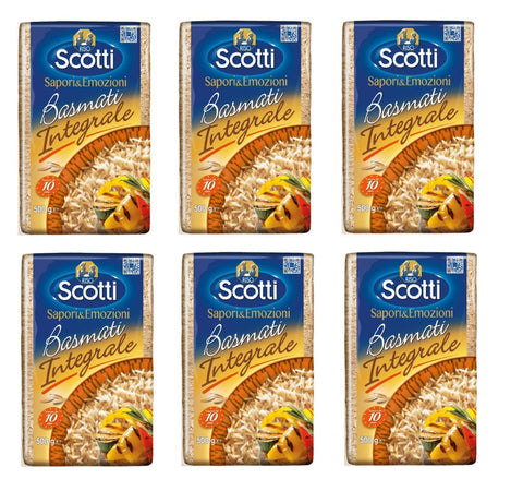 Riso Scotti Sapori & Emozioni Basmati integrale reis Parboiled 500 g 6x italienisch Original