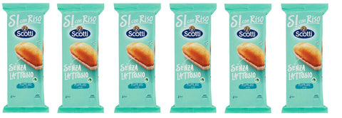 Riso Scotti Reiswaffeln 6x Riso Scotti PlumCake con Riso Senza Lattosio Pflaumenkuchen mit Reis laktosefrei ( 6 x 31,7g ) 190g kuchen ohne Palmöl ohne Milchproteine 8001860210051
