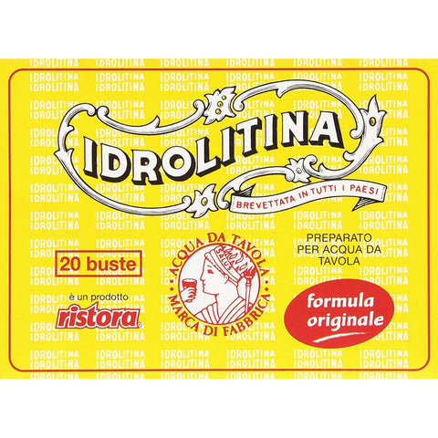 Ristora Idrolitina Erfrischungspulver für Mineralwasser zubereitetes Tischwasser 6x 220 g italienisch Original