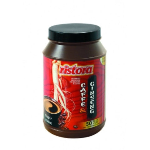 Ristora kuchen 6x Ristora Preparato Caffè & Ginseng Instant-Getränkemix mit Kaffee- und Ginsenggeschmack, 1 kg 8004990116057