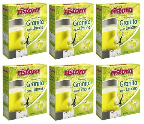 Ristora Professional Preparato per Granita al Limone Vorbereitet für Zitronengranita Glutenfrei 6x 500g italienisch Original