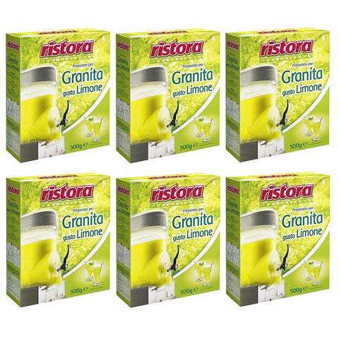 Ristora Professional Preparato per Granita al Limone Vorbereitet für Zitronengranita Glutenfrei 6x 500g italienisch Original
