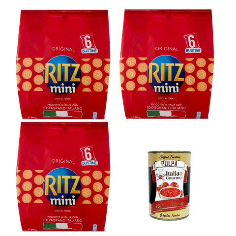 Ritz Saiwa Mini Multipack Salzige Kekse salted cookies 6x40g Original italienisch