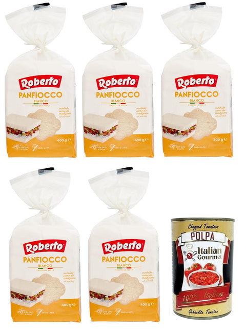 Roberto Panfiocco Bianco Weiches Weißbrot Ohne Kruste Krustenloses Brot 5x 400g italienisch Original