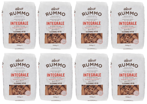 Rummo Internationale Nudeln 8er-Pack Rummo Pasta Integrale Elicoidali N°49,Vollkornnudeln Nudeln Vollkorn Italienische Pasta 500g 8008343709491