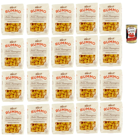 Rummo Conchiglie Rigate N° 42 Pasta Lenta Lavorazione Teigwaren aus Hartweizengrieß Bronze Zeichnung 20x 500 g italienisch Original