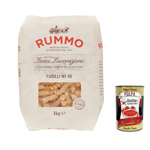 Rummo Internationale Nudeln Rummo Fusilli N. 48 Hartweizengrieß Pasta Italienische Nudeln 1 kg Packung Internationale Nudeln italienisch Original 8008343230483
