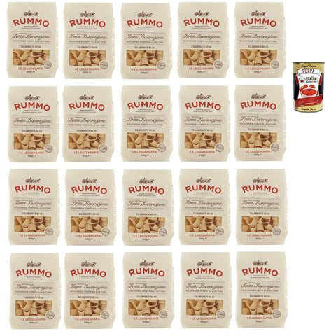 Rummo Le Leggendarie Calamarata N. 141 Pasta Lenta Lavorazione Teigwaren aus Hartweizengrieß Bronze Zeichnung 20x500g Original italienisch
