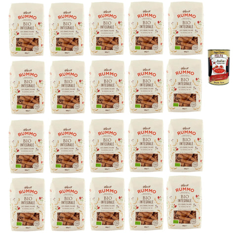 Rummo Pasta Integrale Elicoidali N° 49, Vollkornnudeln Nudeln Vollkorn Italienische Pasta 20x500g Original italienisch