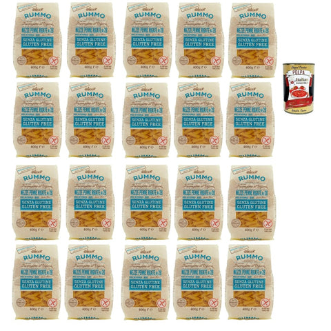 Rummo Internationale Nudeln Rummo Pasta Mezze Penne Rigate N° 28 senza Glutine, gluten free, 100% italienische Pasta nudeln glutenfrei 20x 400 g italienisch Original 8008343880282