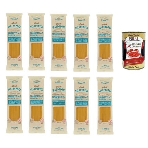 Rummo Internationale Nudeln Rummo Pasta Spaghetti N° 3 senza Glutine gluten free 100% italienische Pasta nudeln glutenfrei 10x400 g italienisch Original + kostenlos polpa 400 g 8008343880039