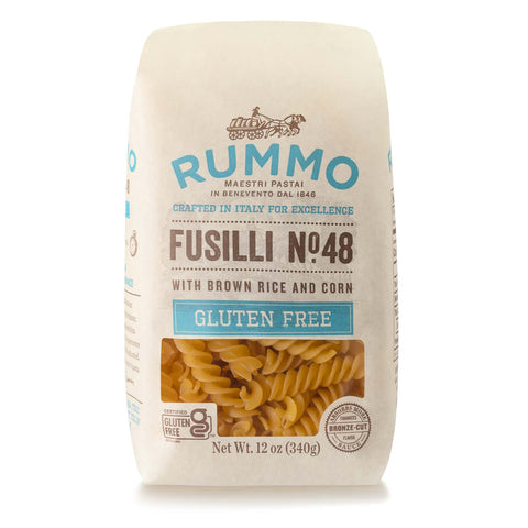 Rummo Fusilli Glutenfreie Pasta 340 ml (2 Stück) - hergestellt mit Reis und Mais, absorbiert Saucen Original italienisch