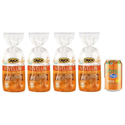 Rummo Pack Crich Kekse Novellini Shortbread Kekse,Biscuits Cookies 1 Kg Beutel + 1er Pack Kostenlos Yoga Eistee Pfirsich 330 ml Dose italienisch Original