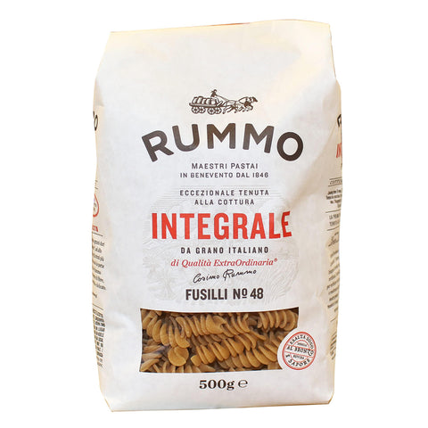Rummo 4er-Pack Rummo Pasta Fusilli Integrali N°48 Vollkornnudeln Nudeln Vollkorn Italienische Pasta 500 g italienisch Original