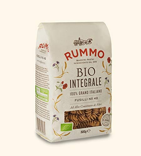 Rummo Kurze Pasta Rummo - Bio-Vollkornnudeln Fusilli n.48 Bronze Gezeichnete - 16 Packungen mit 500 g