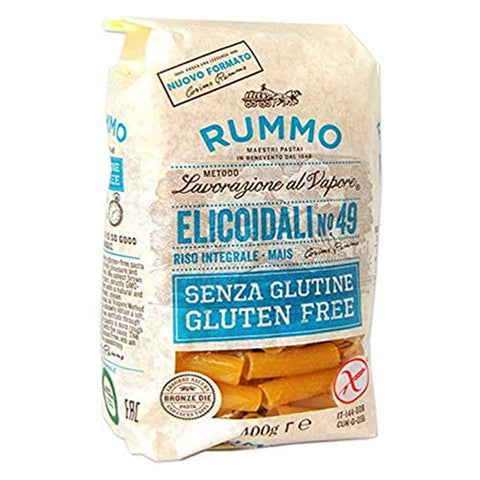 Rummo - Elicoidali n.49 Gluten Free Bronze Gezeichnete - 12 Packungen mit 400 g italienisch Original Pasta