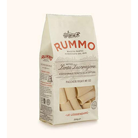 Rummo Legendäre Linie - Paccheri Rigati n.150 Bronze Gezeichnete - 12 Packungen mit 500 g Original italienisch