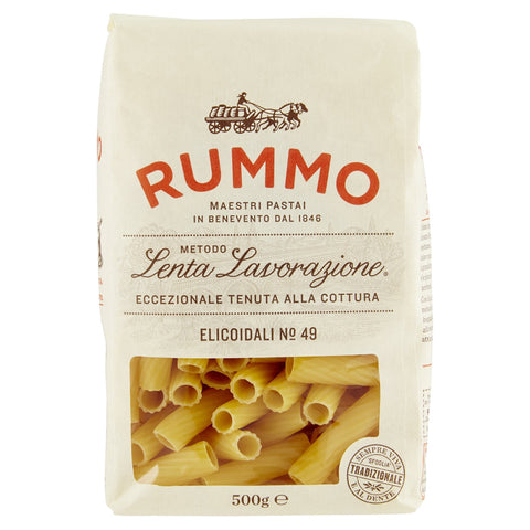 Rummo Lenta Lavorazione Elicoidali No.49 Packung (Rundnudeln) 500g Original italienisch