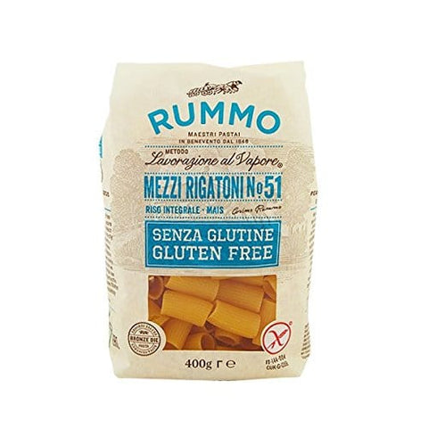 Rummo Kurze Pasta Rummo Mezzi Rigatoni glutenfrei Gr. 400 [12 pakete] 8008343880510