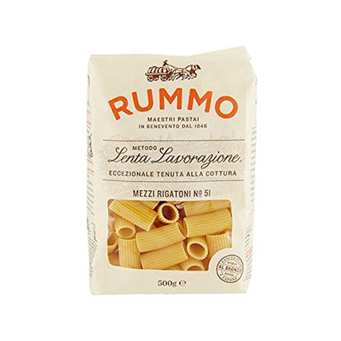 Rummo Mezzi Rigatoni Gr. 500 [6 pakete] 1x3054g Original italienisch Pasta