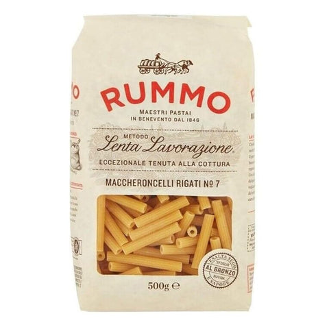 Rummo Kurze Pasta Rummo Pasta Maccheroncelli N°7,Italienische Nudeln aus Hartweizengrieß,Italienische Pasta 500g 16er-Pack Original italienisch 8008343200073