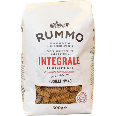 Rummo Vollkornnudeln Fusilli n.48 Bronze Gezeichnete - 16 Packungen mit 500 g Original italienisch