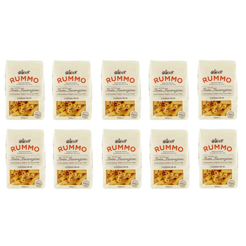 Rummo Elicoidali N°49 Pasta Lenta Lavorazione Teigwaren aus Hartweizengrieß Bronze Zeichnung 10x500g Original italienisch