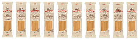 Rummo Längliche Pasta 10x Rummo Linguine N°13 Pasta Lenta Lavorazione Teigwaren aus Hartweizengrieß Bronze-Zeichnung 500g 8008343200134