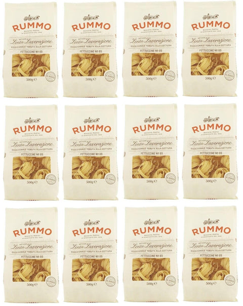 Rummo Längliche Pasta 12er-Pack Rummo Pasta Fettuccine N°89,Italienische Nudeln aus Hartweizengrieß,Italienische Pasta 500g 8008343200899
