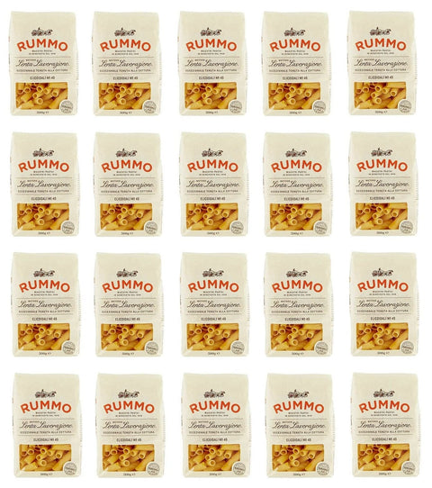 Rummo Längliche Pasta 20x Rummo Elicoidali N°49 Pasta Lenta Lavorazione Teigwaren aus Hartweizengrieß Bronze-Zeichnung 500g 8008343200493