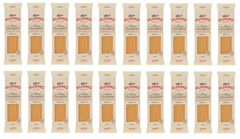 Rummo Längliche Pasta 20x Rummo Linguine N°13 Pasta Lenta Lavorazione Teigwaren aus Hartweizengrieß Bronze-Zeichnung 500g 8008343200134