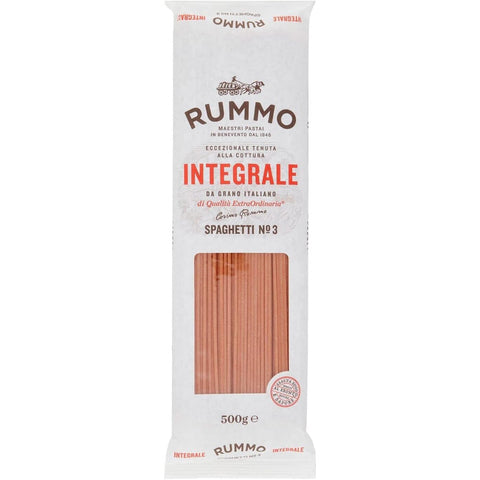 Rummo 24er Pack Pasta Integrale Spaghetti N°3, Vollkornnudeln Nudeln Vollkorn Italienische Pasta 1x500g Original italienisch