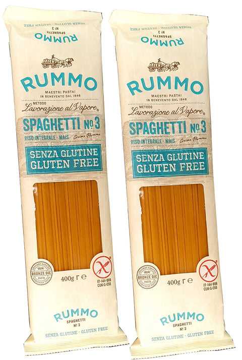 Rummo Längliche Pasta Glutenfreie Spaghetti Pasta Rummo - 2 Packungen x 400 gr 638097440227