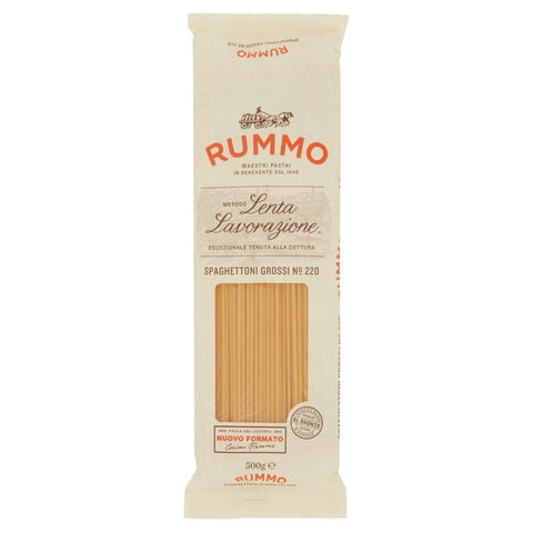 Rummo Dicke Spaghetti n.220 Bronze Gezeichnete 24 Packungen mit 1x500g Original italienisch Pasta