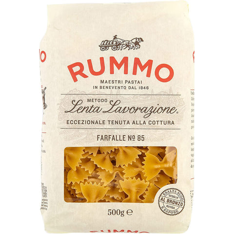 Rummo Farfalle N. 85 Hartweizengrieß Pasta Italienische Nudeln Packung 500 g 10x italienisch Original + kostenlos Polpa di Pomodoro 400 g Dose