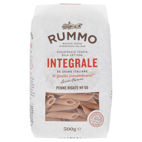 Rummo Nudeln & Pasta 16er-Pack Rummo Pasta Integrale Penne Rigate N°66,Vollkornnudeln Nudeln Vollkorn Italienische Pasta 500g 8008343709668