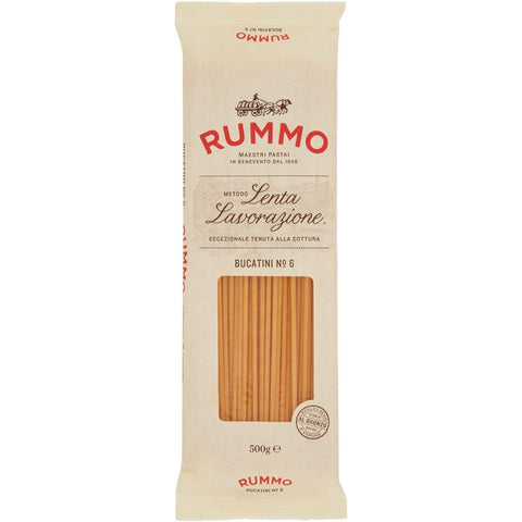 Rummo Bucatini N. 6 Hartweizengrieß Pasta Italienische Nudeln 500 g Packung Nudeln & Pasta italienisch Original