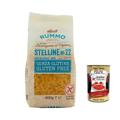 Rummo Pasta Stelline n. 22 senza Glutine, gluten free, 100% italienische Pasta nudeln glutenfrei 400 g italienisch Original