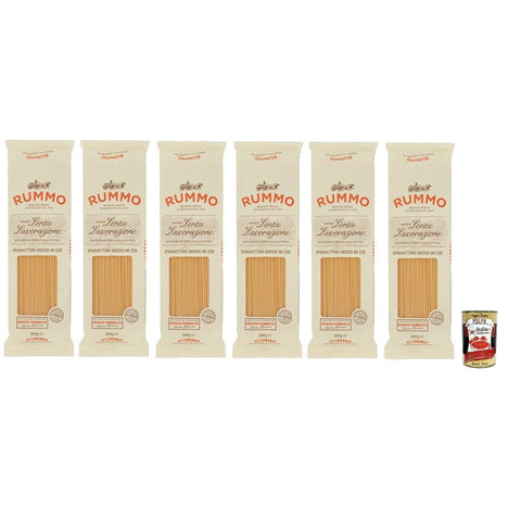 Rummo Spaghettoni Grossi N°220 Pasta Lenta Lavorazione Teigwaren aus Hartweizengrieß Bronze-Zeichnung 500 g 6x italienisch Original + kostenlos Polpa di Pomodoro