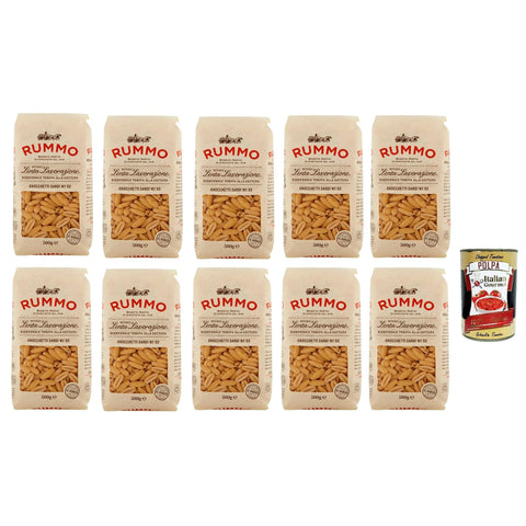 Rummo Gnocchetti sardi N°63 Pasta Lenta Lavorazione Teigwaren aus Hartweizengrieß Bronze Zeichnung 10x 500 g italienisch Original