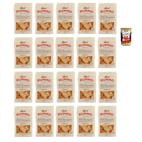 Rummo Le Leggendarie Paccheri Lisci 111, Pasta Lenta Lavorazione Teigwaren aus Hartweizengrieß Bronze Zeichnung 20x 500 g italienisch Original