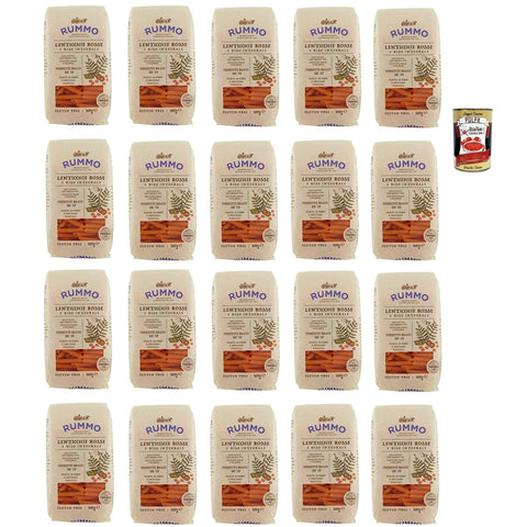 Rummo Lenticchie Rosse e Riso Integrale Pennette rigate N° 70, Rote Linsen und reis pasta, Gluten frei, gluten free 20x 300 g italienisch Original