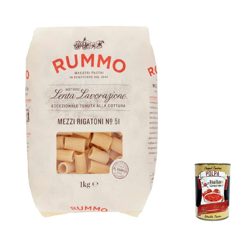 Rummo Nudeln & Pasta Rummo Mezzi rigatoni N. 51 Hartweizengrieß Pasta Italienische Nudeln 1 Kg Packung Nudeln & Pasta italienisch Original 8008343230513