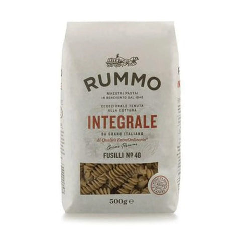 Rummo Nudeln & Pasta Rummo Pasta Integrale Fusilli N° 48, Vollkornnudeln Nudeln Vollkorn Italienische Pasta 10x 500g Original italienisch inkl. Italian Gourmet Polpa 400g 8008343709484