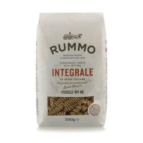 Rummo Pasta Integrale Fusilli N° 48, Vollkornnudeln Nudeln Vollkorn Italienische Pasta 5x 500g Original italienisch inkl. Italian Gourmet Polpa 400g
