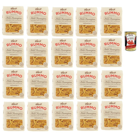 Rummo Nudeln & Pasta Rummo Pasta Mista n° 74 Pasta Lenta Lavorazione Teigwaren aus Hartweizengrieß Bronze Zeichnung 20x 500 g italienisch Original 8032804040014