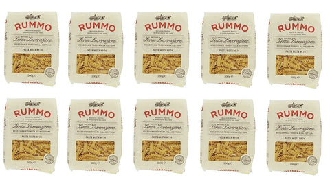 Rummo Pasta 10x Rummo Pasta Mista N°74 Lenta Lavorazione Teigwaren aus Hartweizengrieß Bronze-Zeichnung 500g 8008343200745