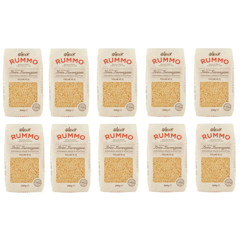 Rummo Stelline N°22 Pasta Lenta Lavorazione Teigwaren aus Hartweizengrieß Bronze Zeichnung 10x500g Original italienisch