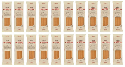 Rummo Pasta 20x Rummo Bucatini N°6 Pasta Lenta Lavorazione Teigwaren aus Hartweizengrieß Bronze-Zeichnung 500g 8008343200066