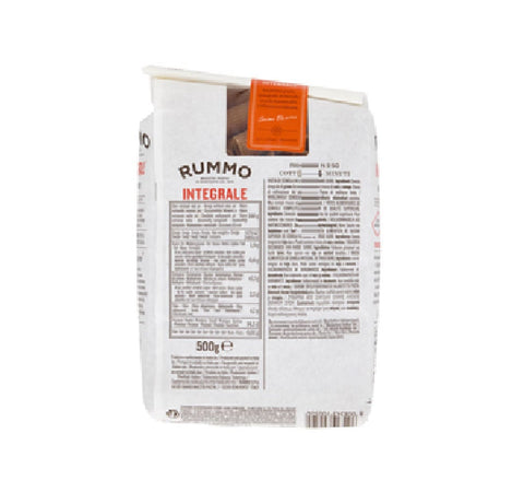 Rummo pasta 8x Rummo Integrale Rigatoni N° 50 100 % italienischer Vollkornhartweizengrieß 500 g 8008343700504